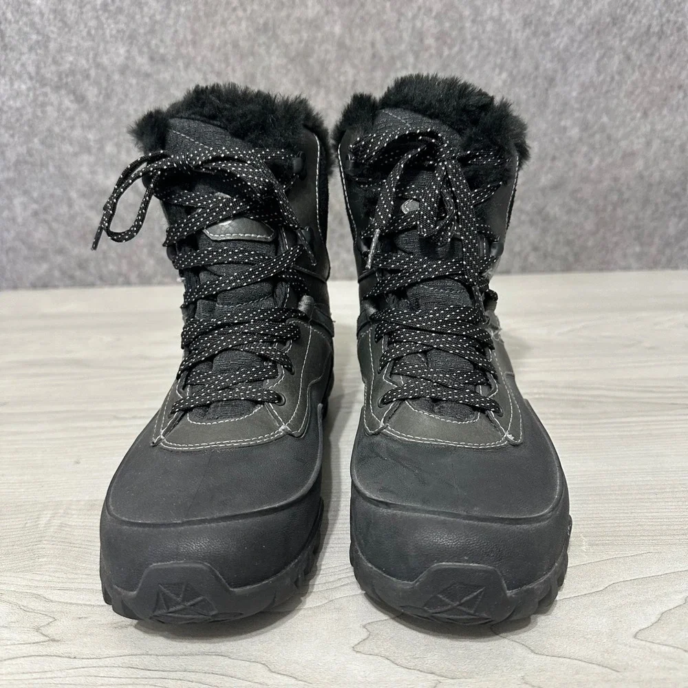 Merrell Aurora 6 Ice+ Waterproof Winter Boots Womens‎ Sz 7 Black Faux Insulated